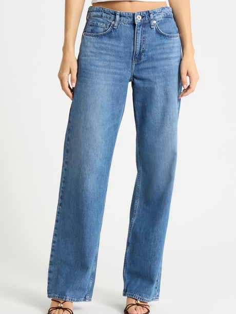 The Great. Wayne Jean Straight Leg High-Rise Jeans 27 Long